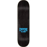 Creature Logo Outline Stumps Skateboard Deck - Black/Blue 8''