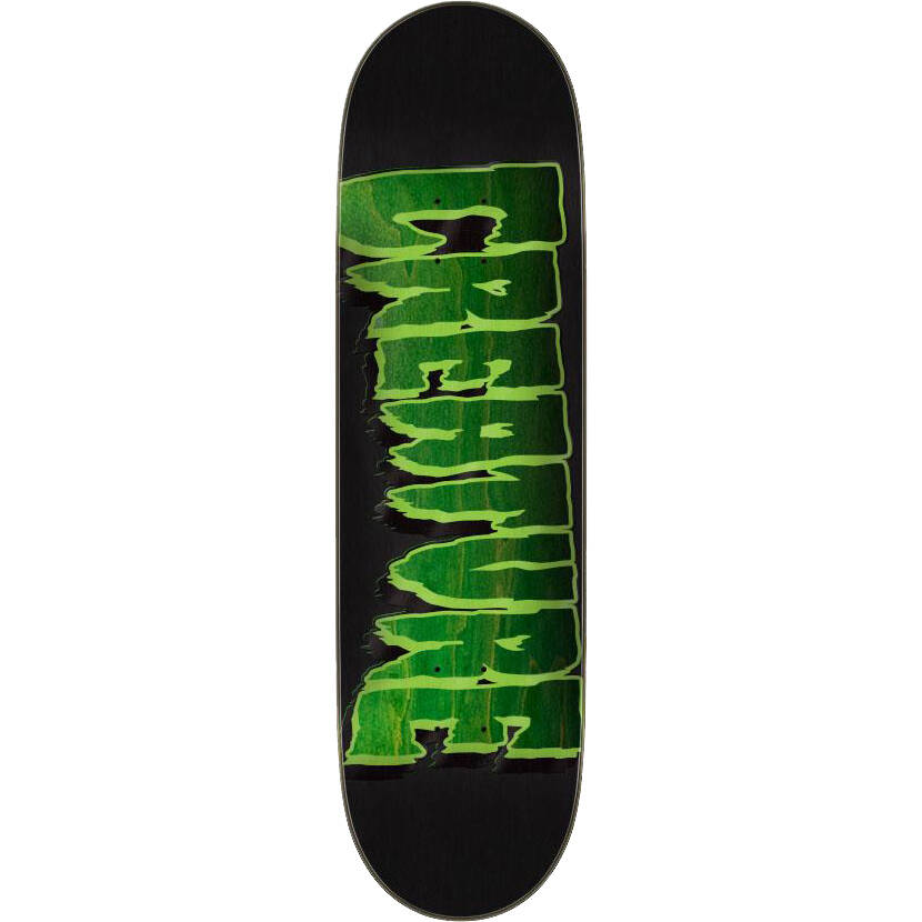 Creature Logo Outline Stumps Skateboard Deck - Black/Green 8.6''