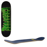 Creature Logo Outline Stumps Skateboard Deck - Black/Green 8.6''