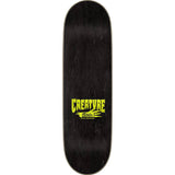 Creature Logo Outline Stumps Skateboard Deck - Black/Green 9''