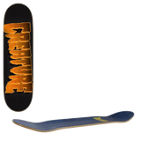 Creature Logo Outline Stumps Skateboard Deck - Black/Orange 8.8''
