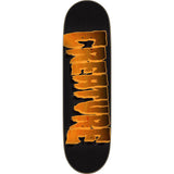 Creature Logo Outline Stumps Skateboard Deck - Black/Orange 8.8''