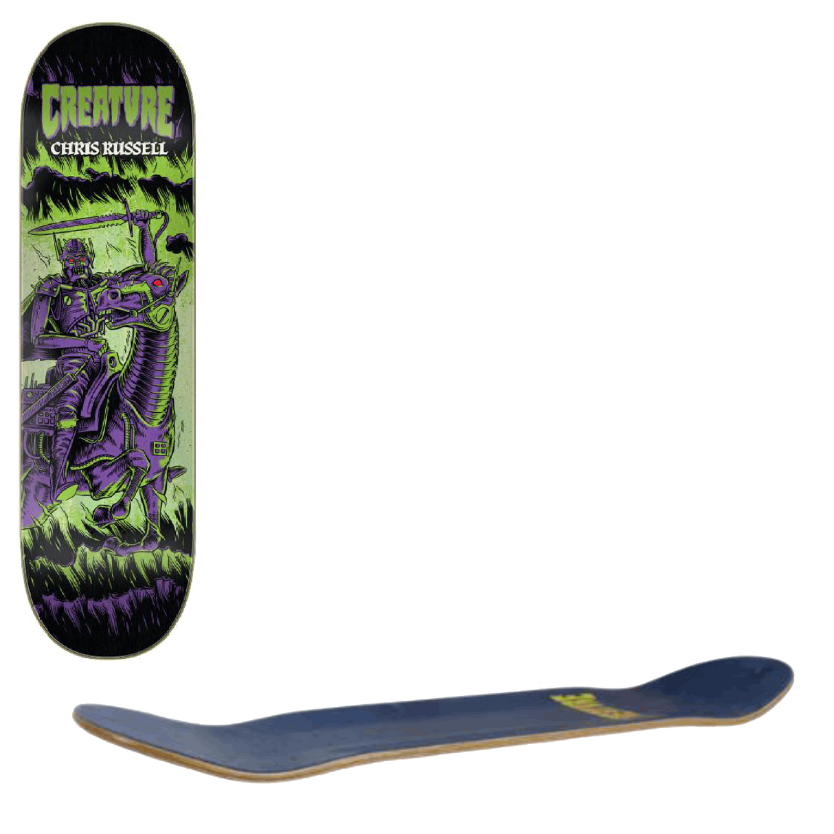 Creature Russell Horseman VX Skateboard Deck - 8.6''