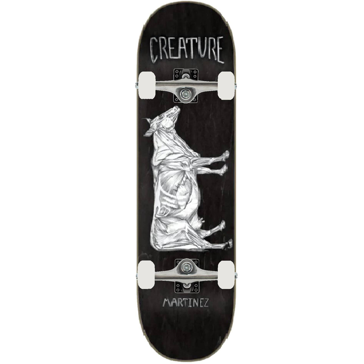 Creature Martinez La Vaca Argentina Custom Skateboard - Black 8.6"