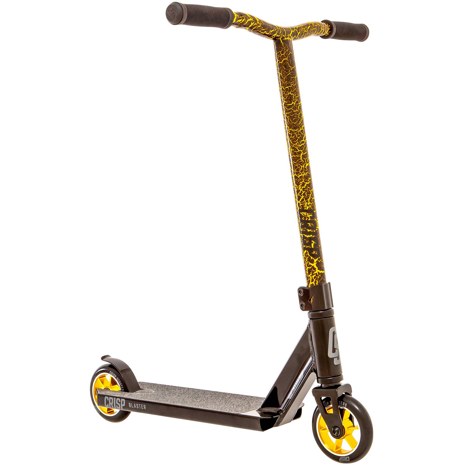 Crisp 2020 Blaster Mini Stunt Scooter - Black/Gold Cracking