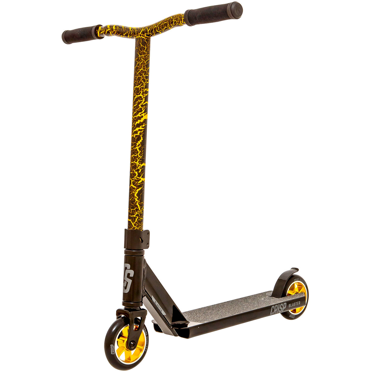 Crisp 2020 Blaster Mini Stunt Scooter - Black/Gold Cracking