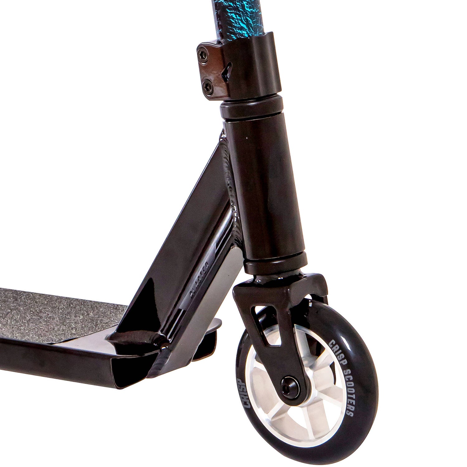 Crisp Blaster Stunt Scooter - Black/Blue Cracking