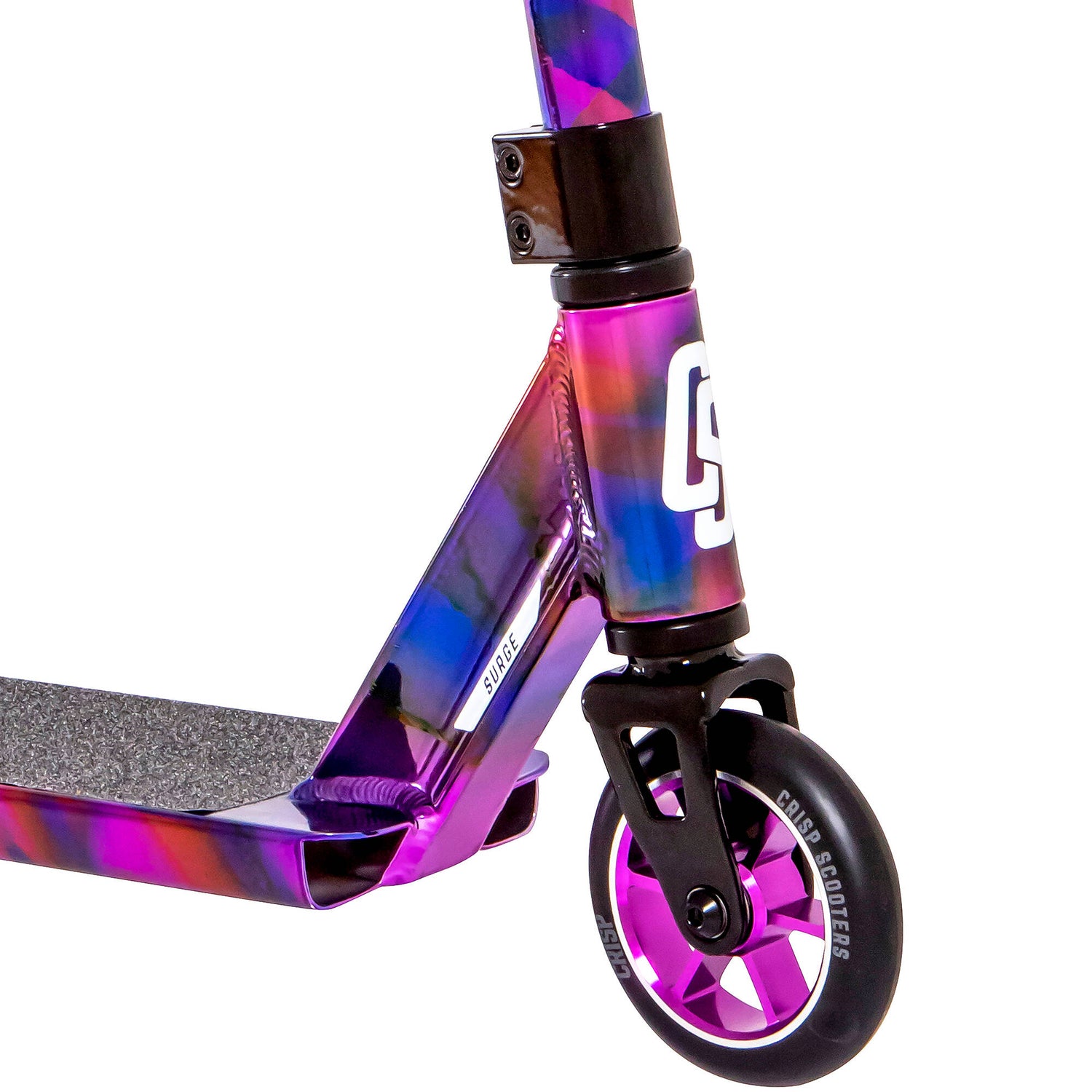 Crisp Surge Stunt Scooter - Chrome Cloudy Purple