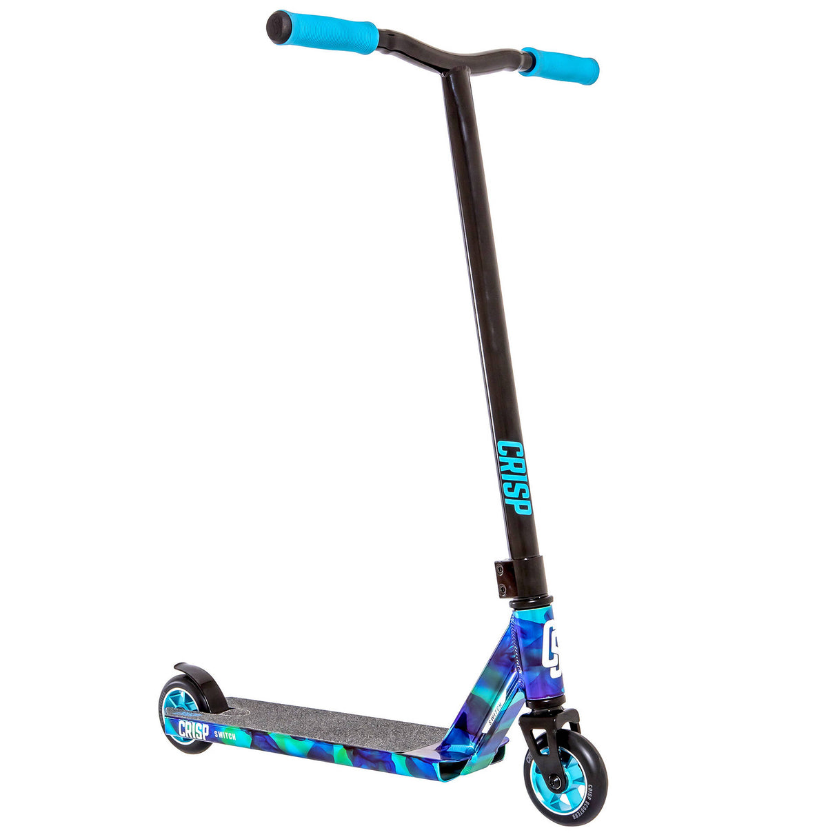 Crisp Switch Stunt Scooter - Chrome Cloudy Blue/Black