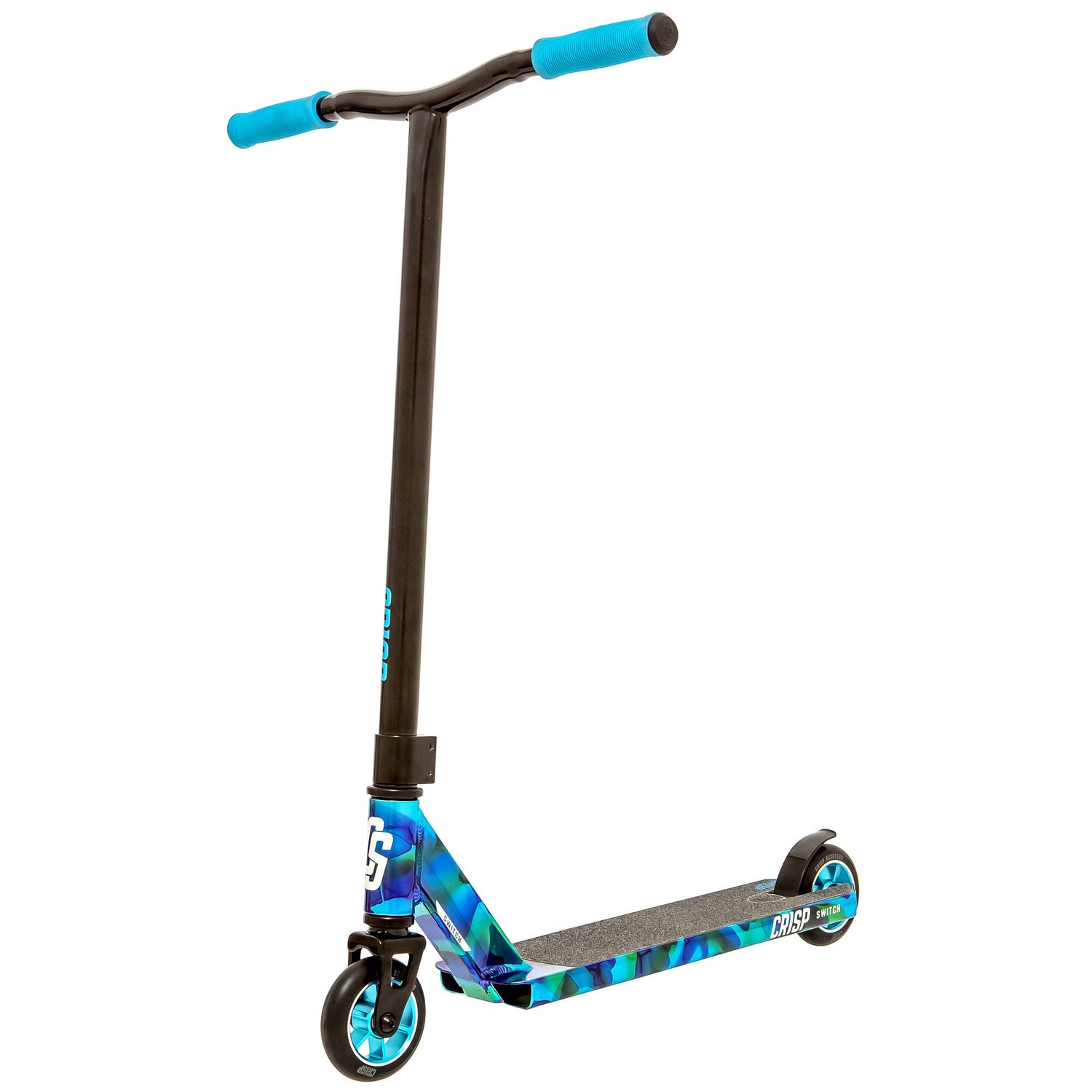 Crisp Switch Stunt Scooter - Chrome Cloudy Blue/Black