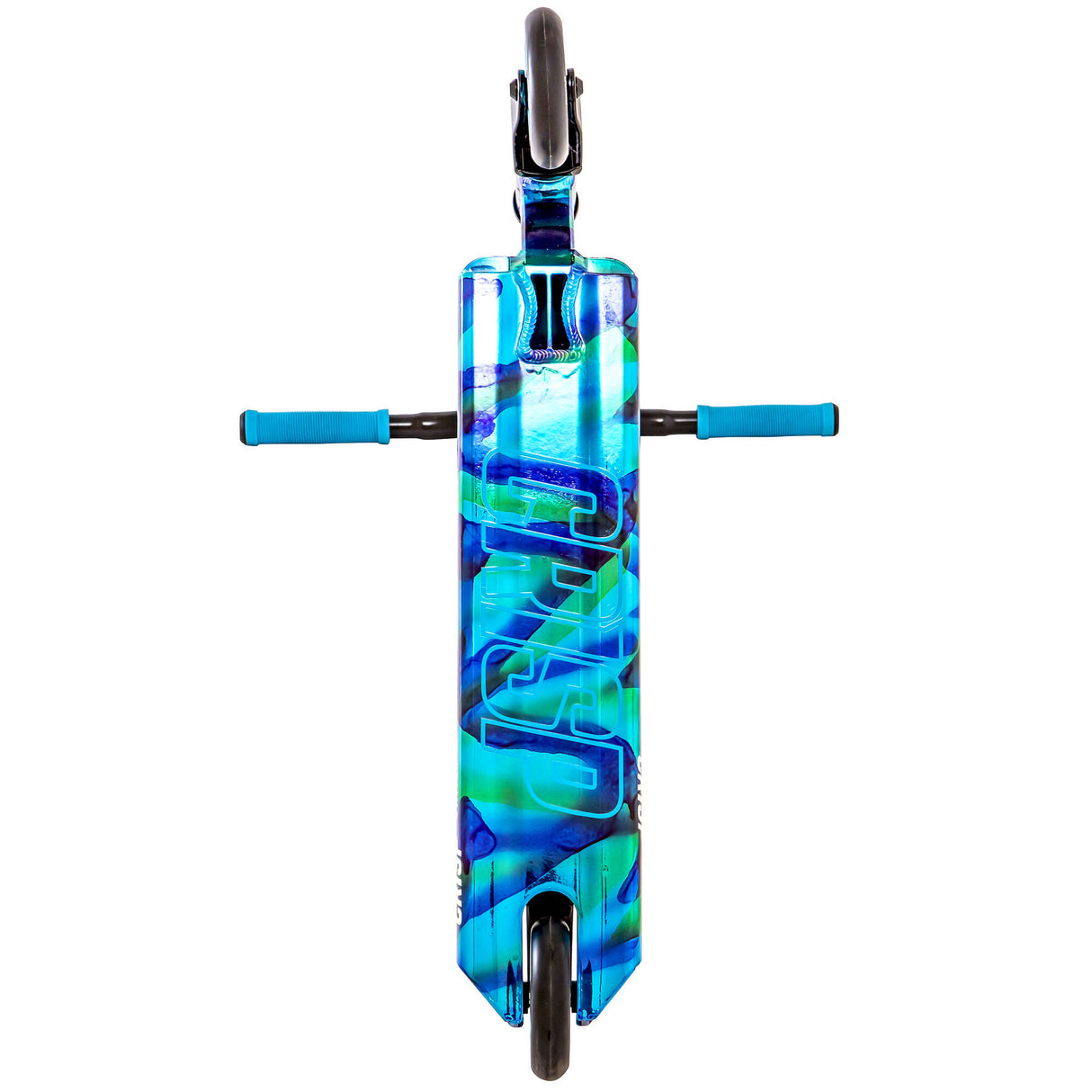 Crisp Switch Stunt Scooter - Chrome Cloudy Blue/Black
