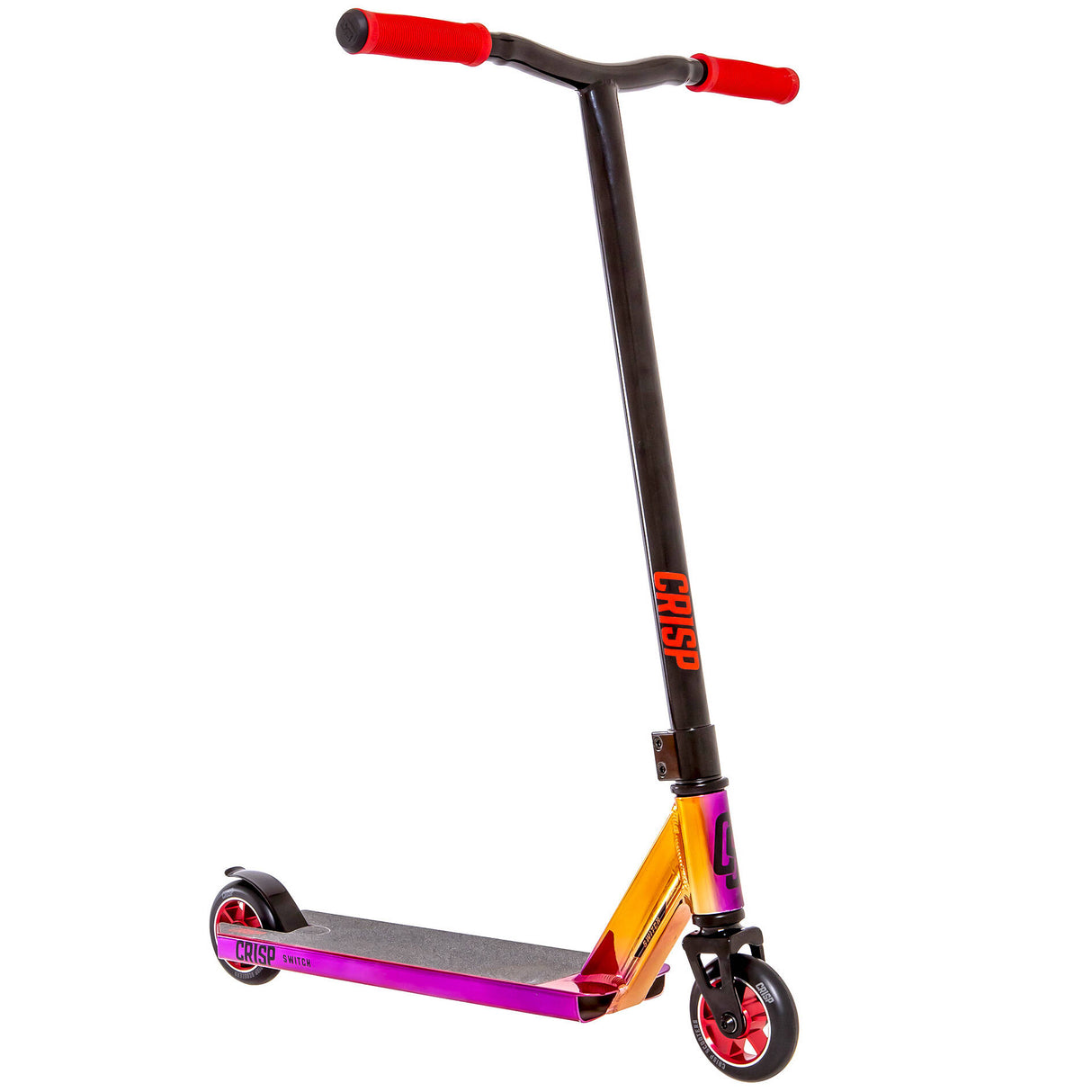 Crisp Switch Stunt Scooter - Chrome Purple/Orange/Red & Black