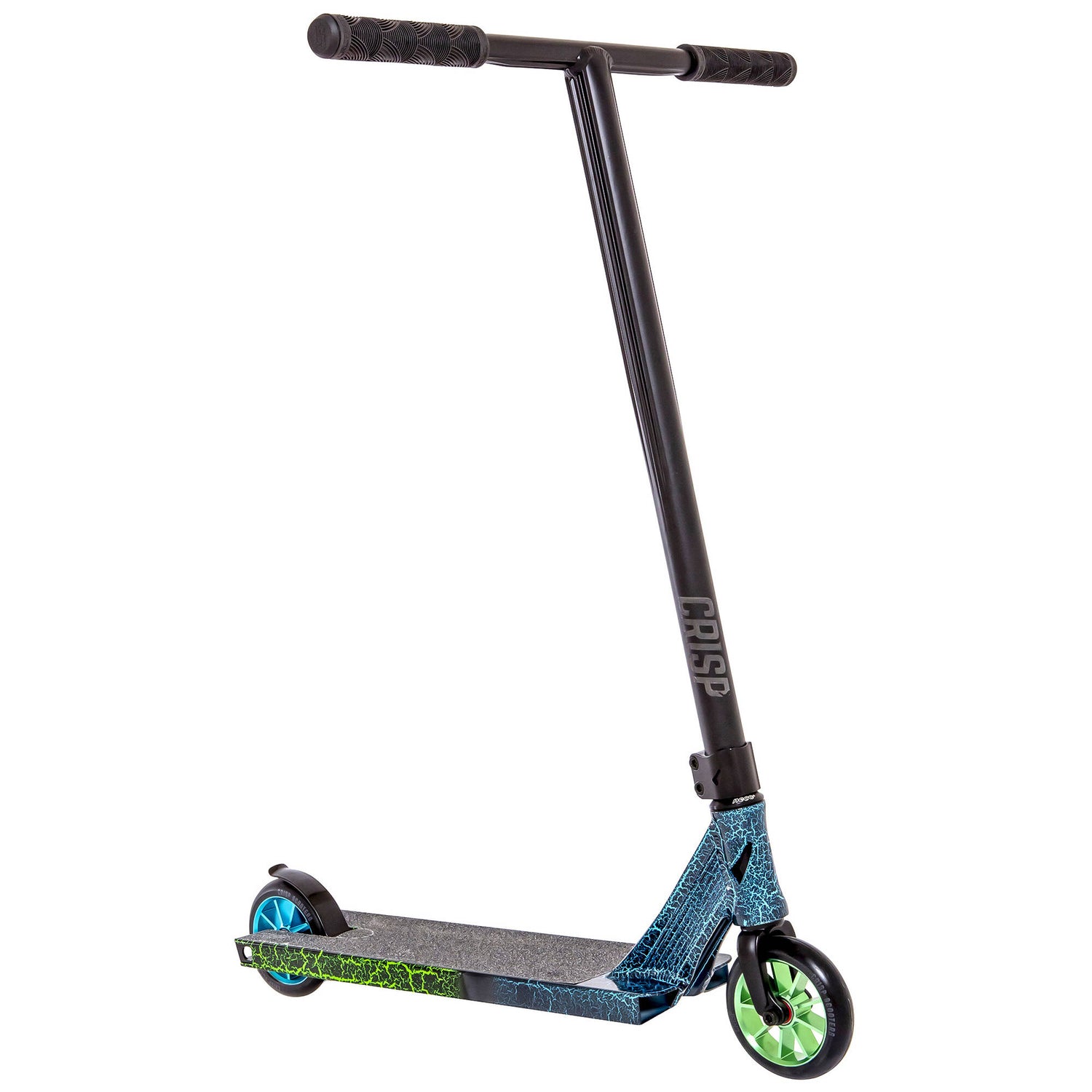 Crisp 2020 Ultima 5.0 Stunt Scooter - Blue & Green Cracking/Black