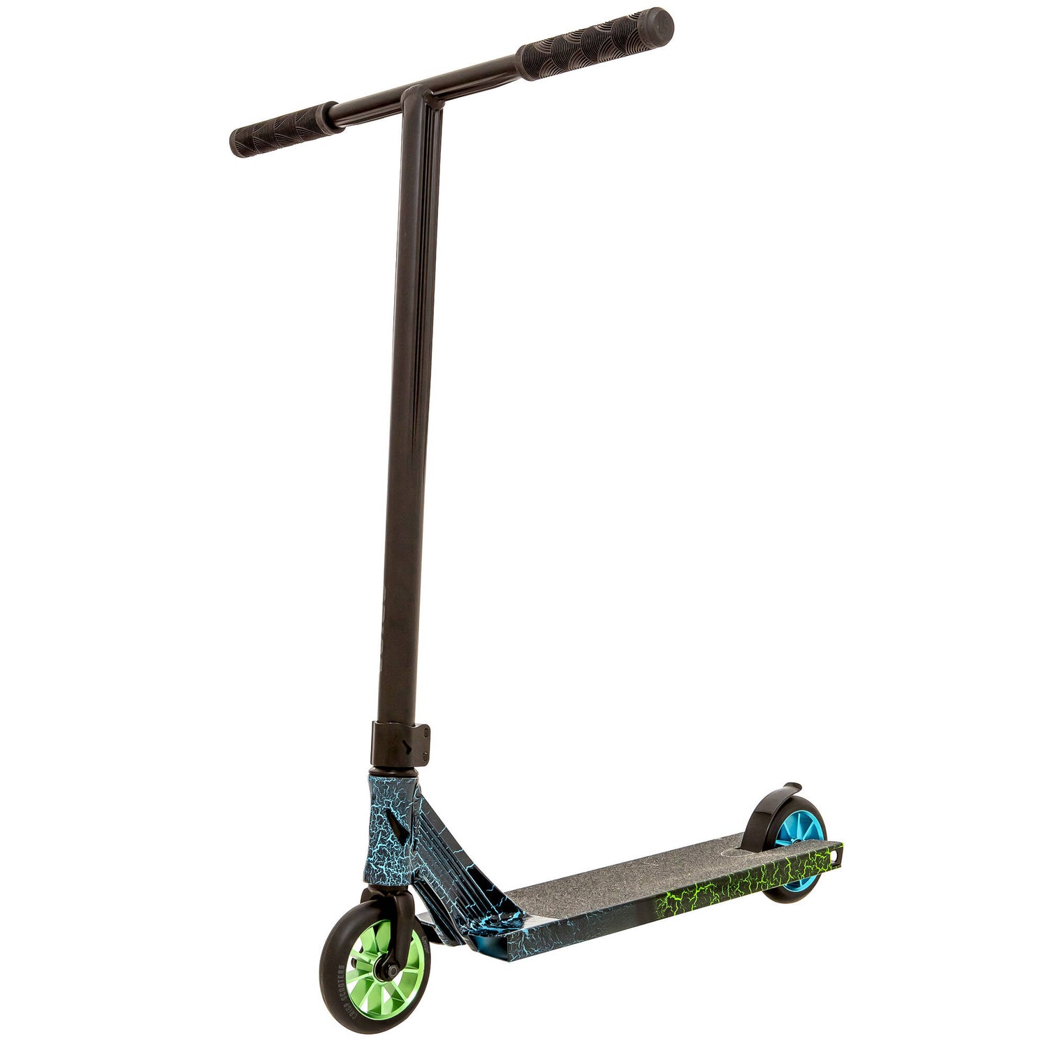 Crisp 2020 Ultima 5.0 Stunt Scooter - Blue & Green Cracking/Black