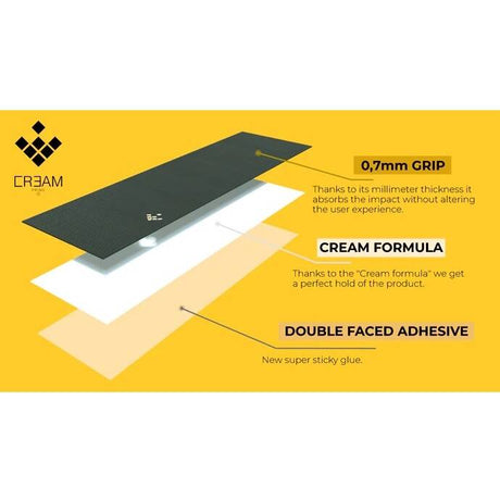 Cream Prime Scooter Grip Tape 26" X 6"