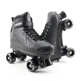 Cream Scoop Quad Roller Skates - Wave (Black)