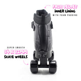 Cream Scoop Quad Roller Skates - Wave (Black)