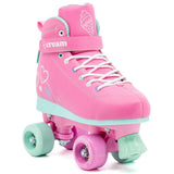 Cream Scoop Quad Roller Skates - Hearts (Pink/Teal)