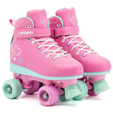 Cream Scoop Quad Roller Skates - Hearts (Pink/Teal)