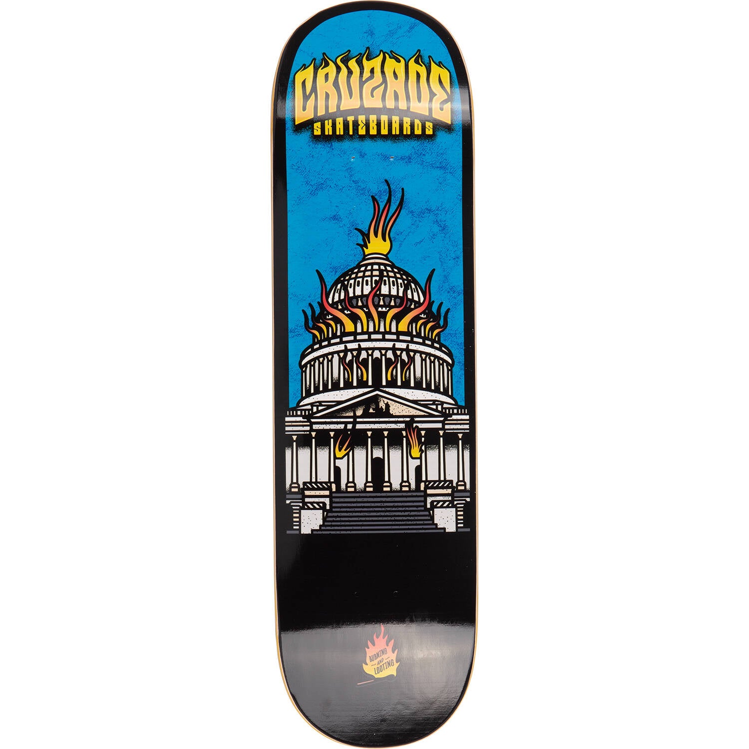 Cruzade Burning and Looting Skateboard Deck - 8.625"