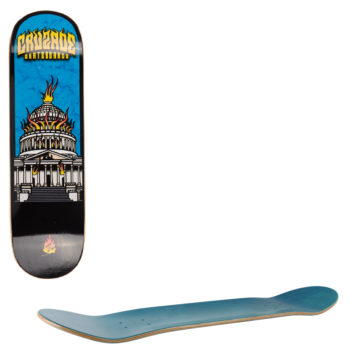 Cruzade Burning and Looting Skateboard Deck - 8.625"