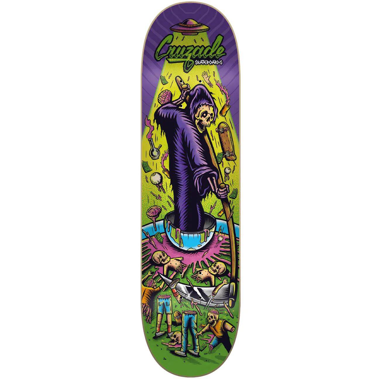 Cruzade Deathskull Skateboard Deck - 8''