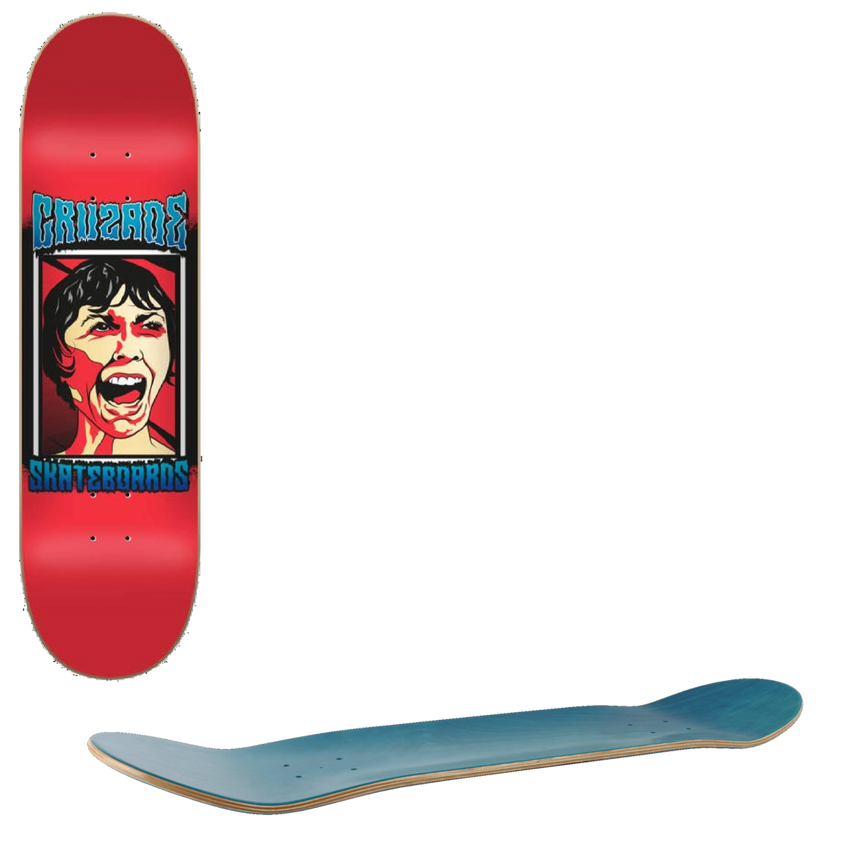 Cruzade Face Skateboard Deck - 8.25''
