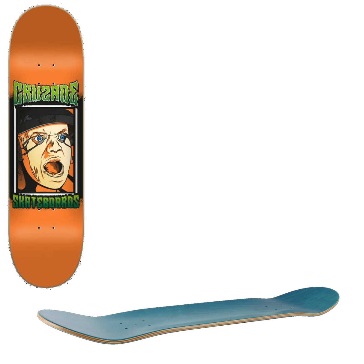 Cruzade Face Skateboard Deck - 8''