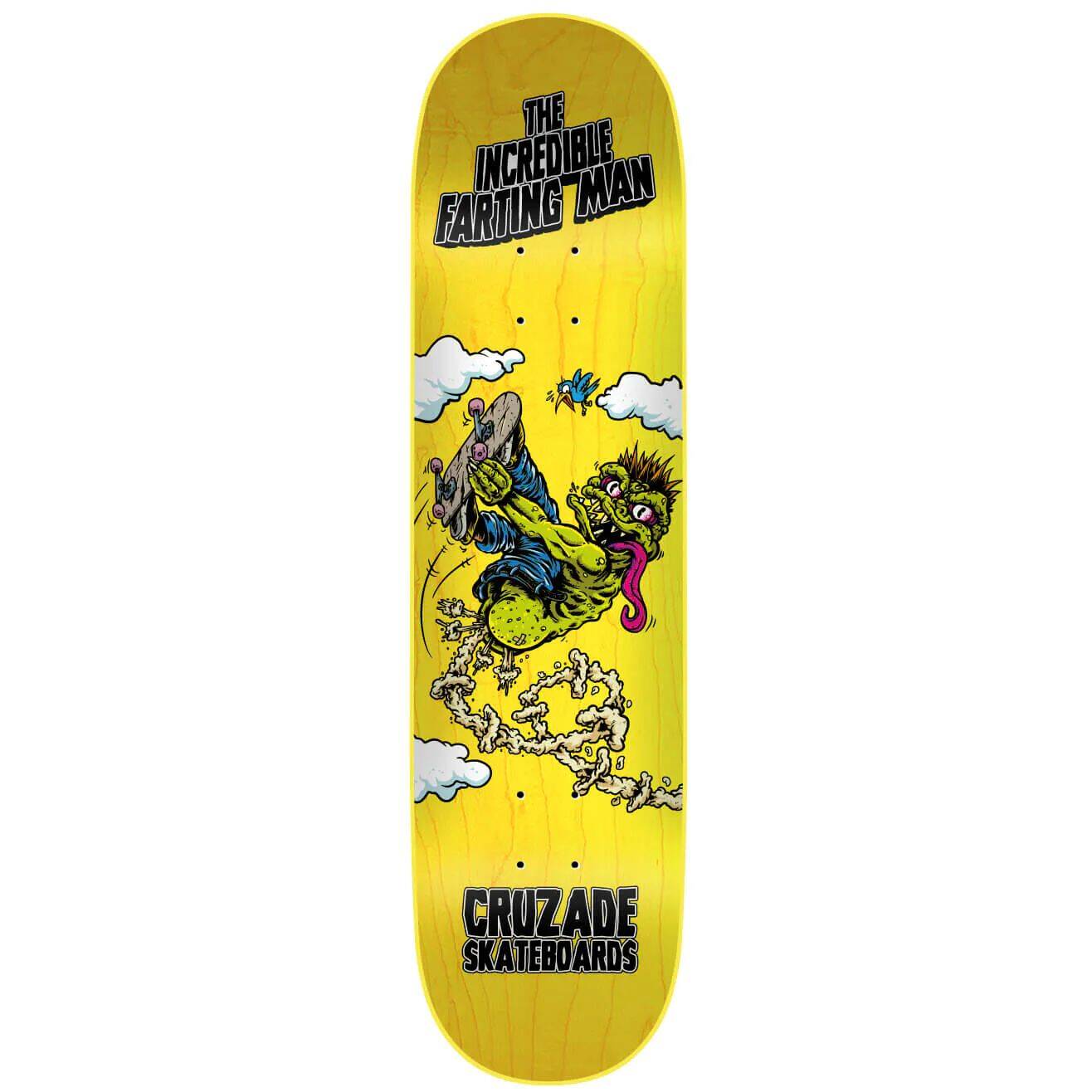 Cruzade The Incredible Farting Man Skateboard Deck - 8''
