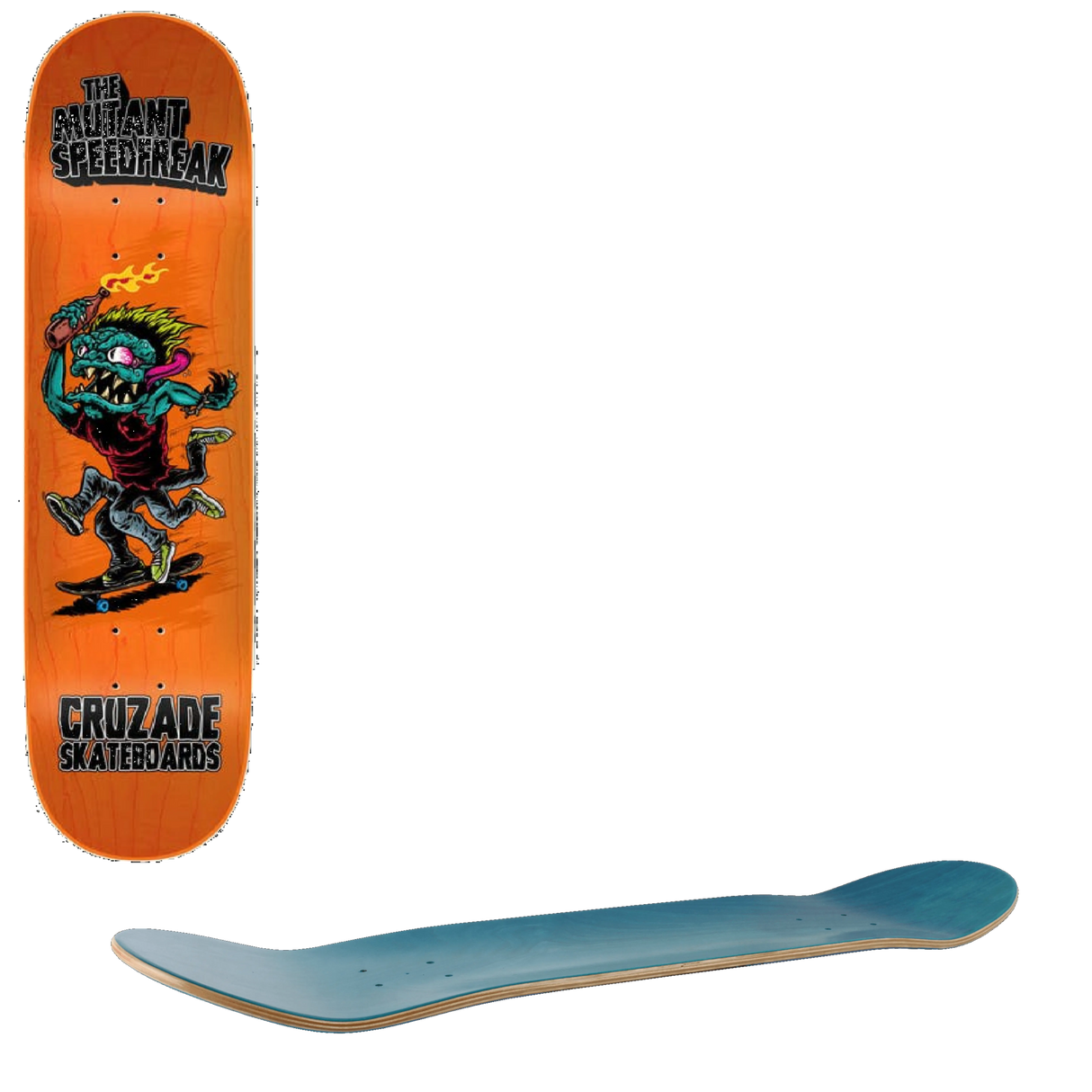 Cruzade The Mutant Speedfreak Skateboard Deck - 8.375''