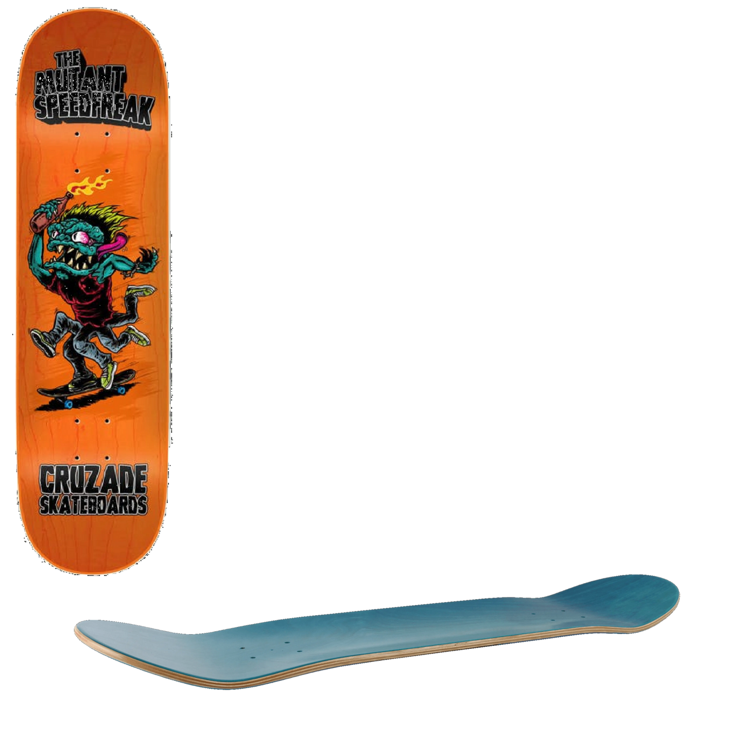 Cruzade The Mutant Speedfreak Skateboard Deck - 8.375''