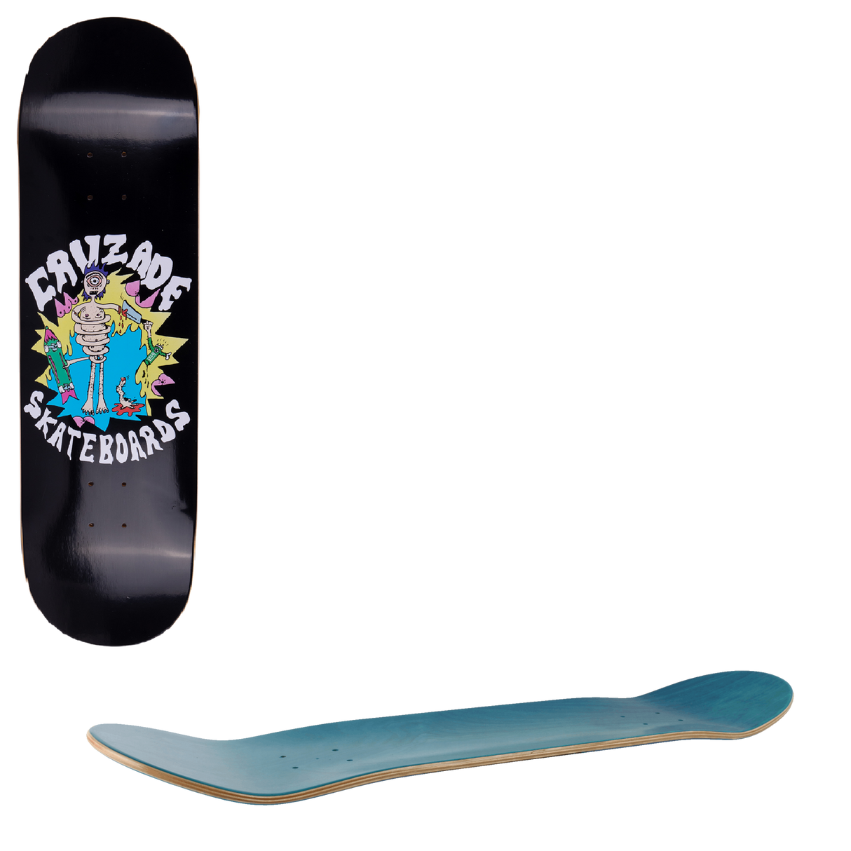 Cruzade Chop Skateboard Deck - 8.5"