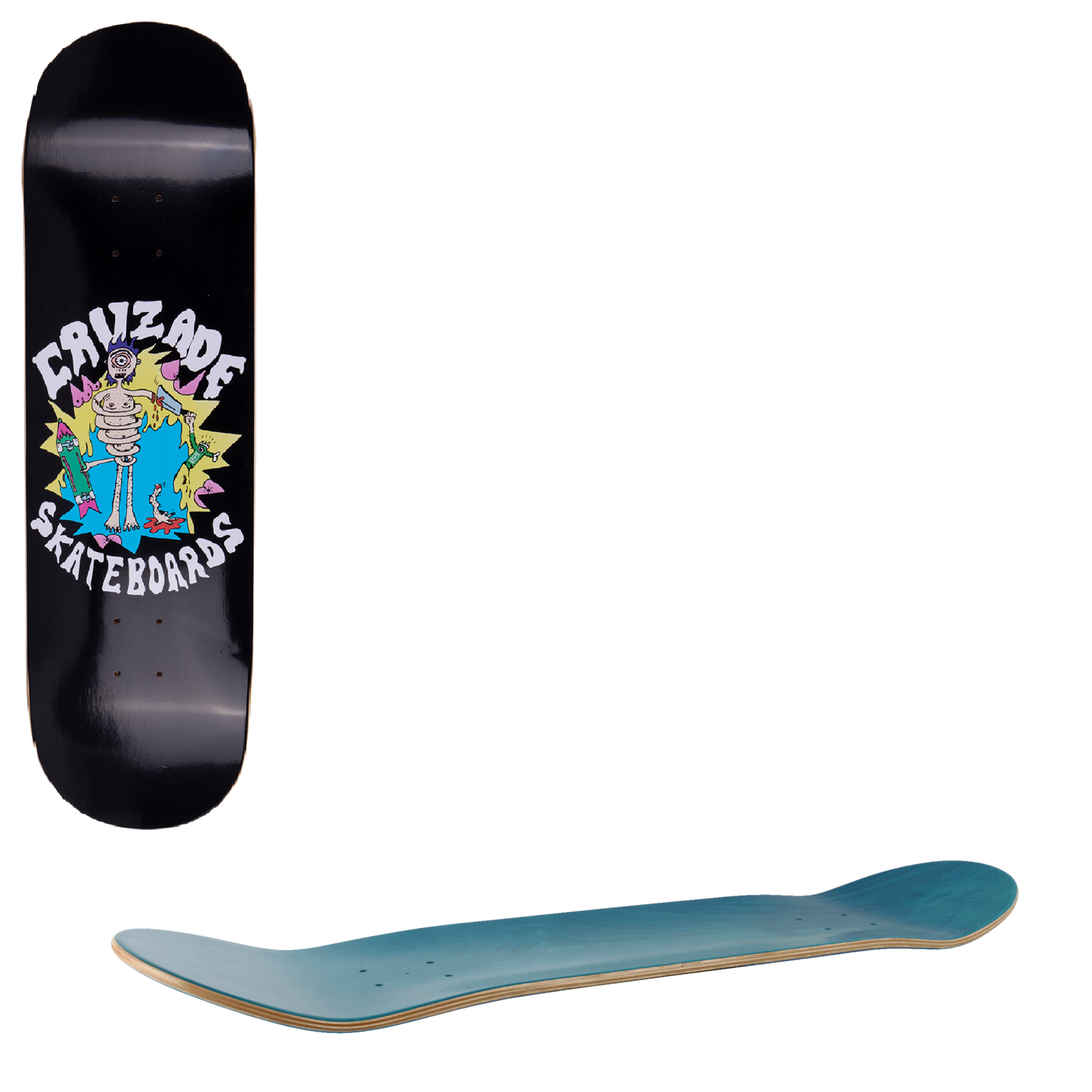 Cruzade Chop Skateboard Deck - 8.5"