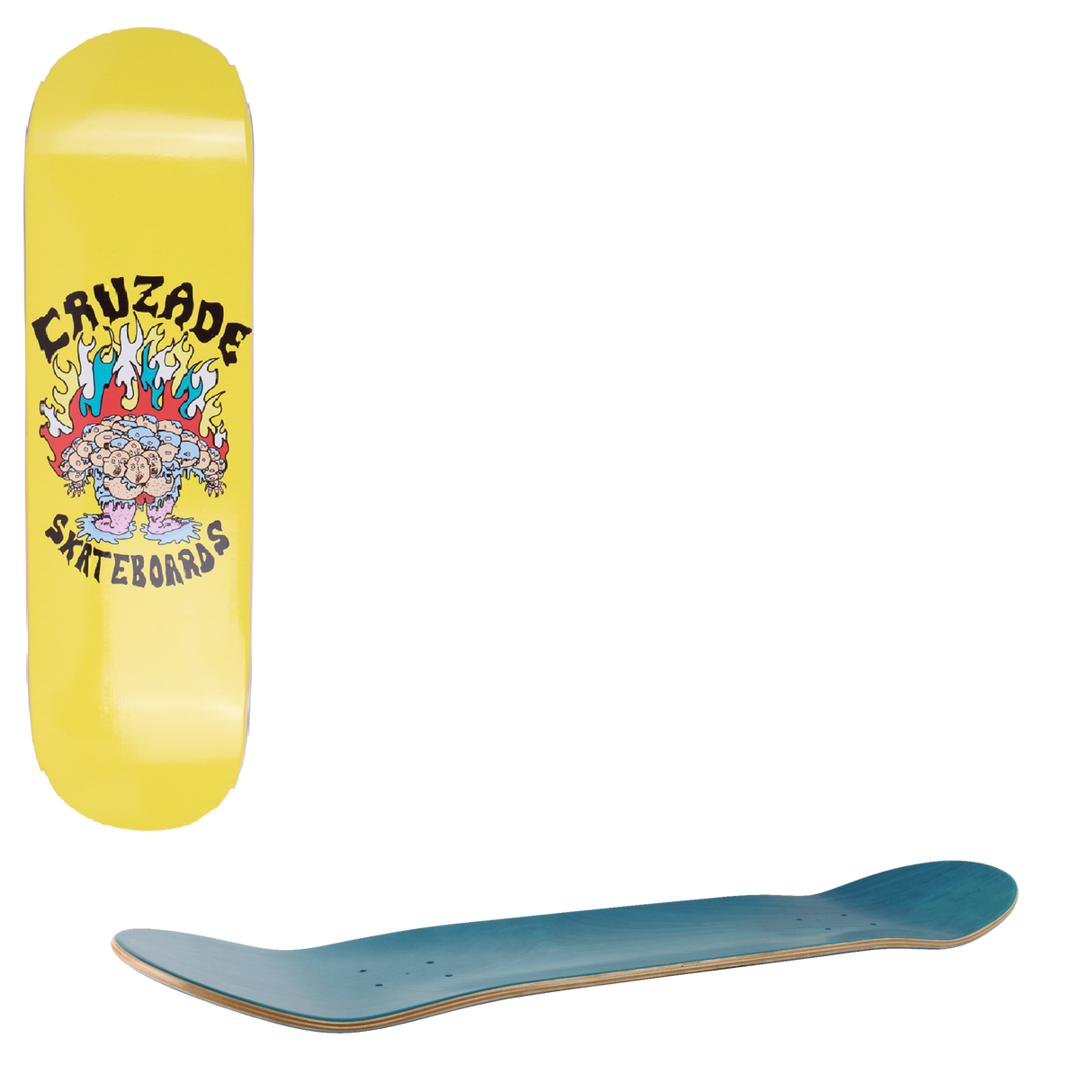 Cruzade Hidra Skateboard Deck - 8"