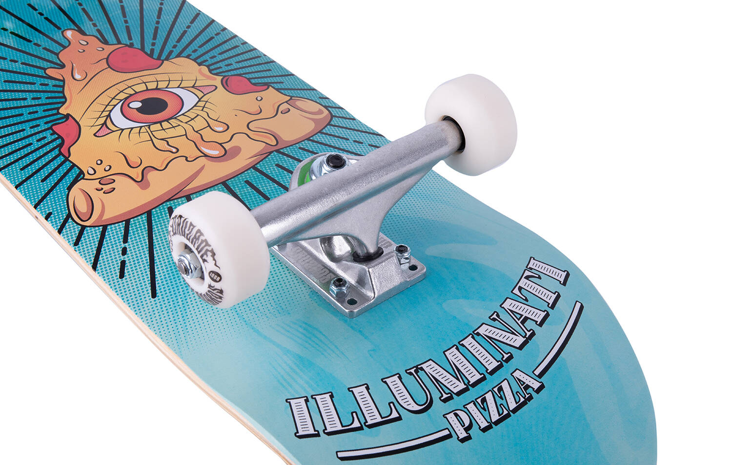 Cruzade Illuminati Pizza Complete Skateboard - 8.25"