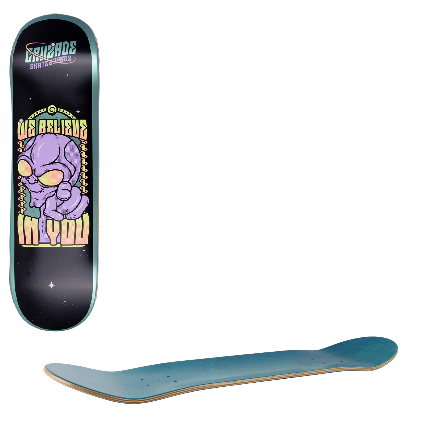 Cruzade Message Skateboard Deck - 8.625"