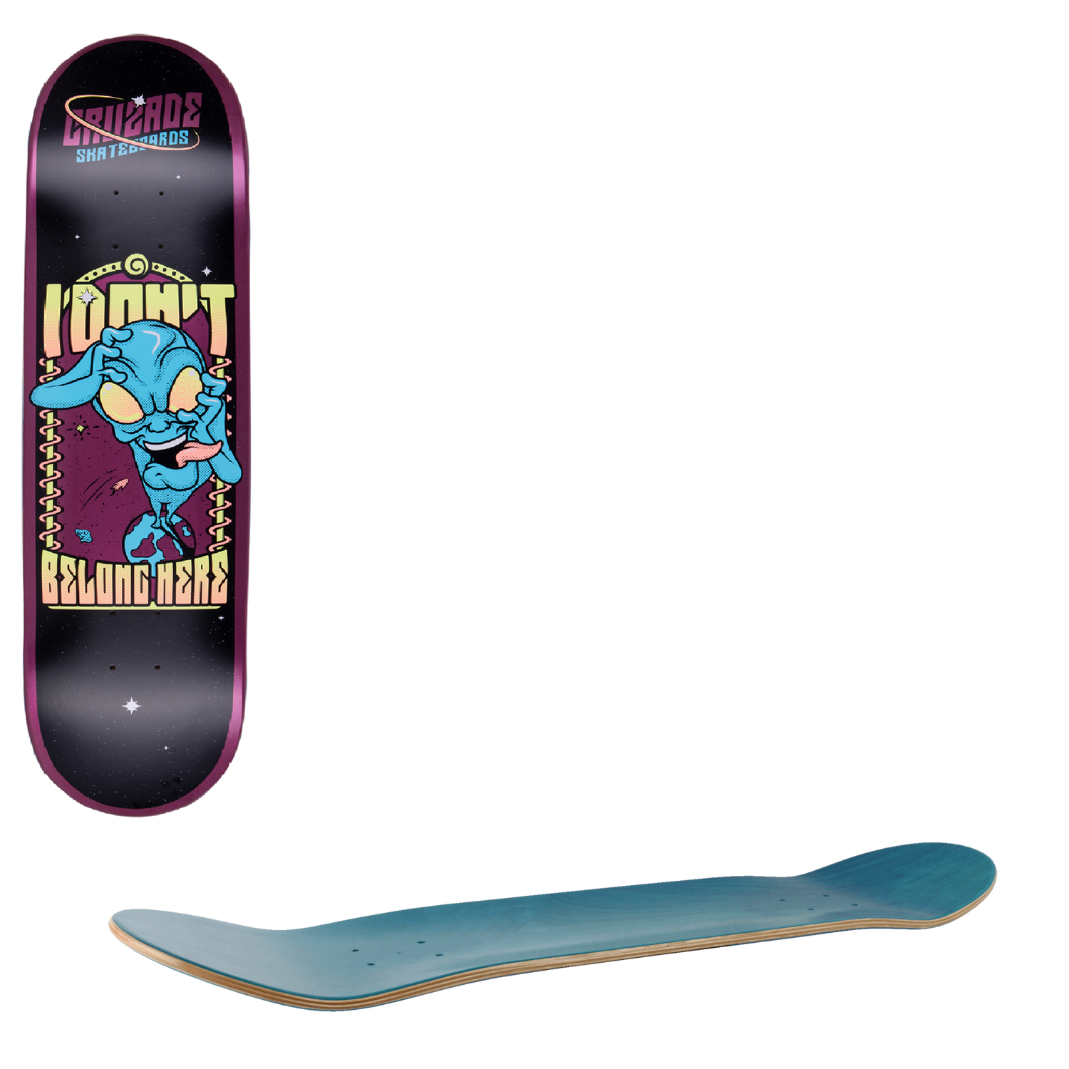 Cruzade Message Skateboard Deck - 8"