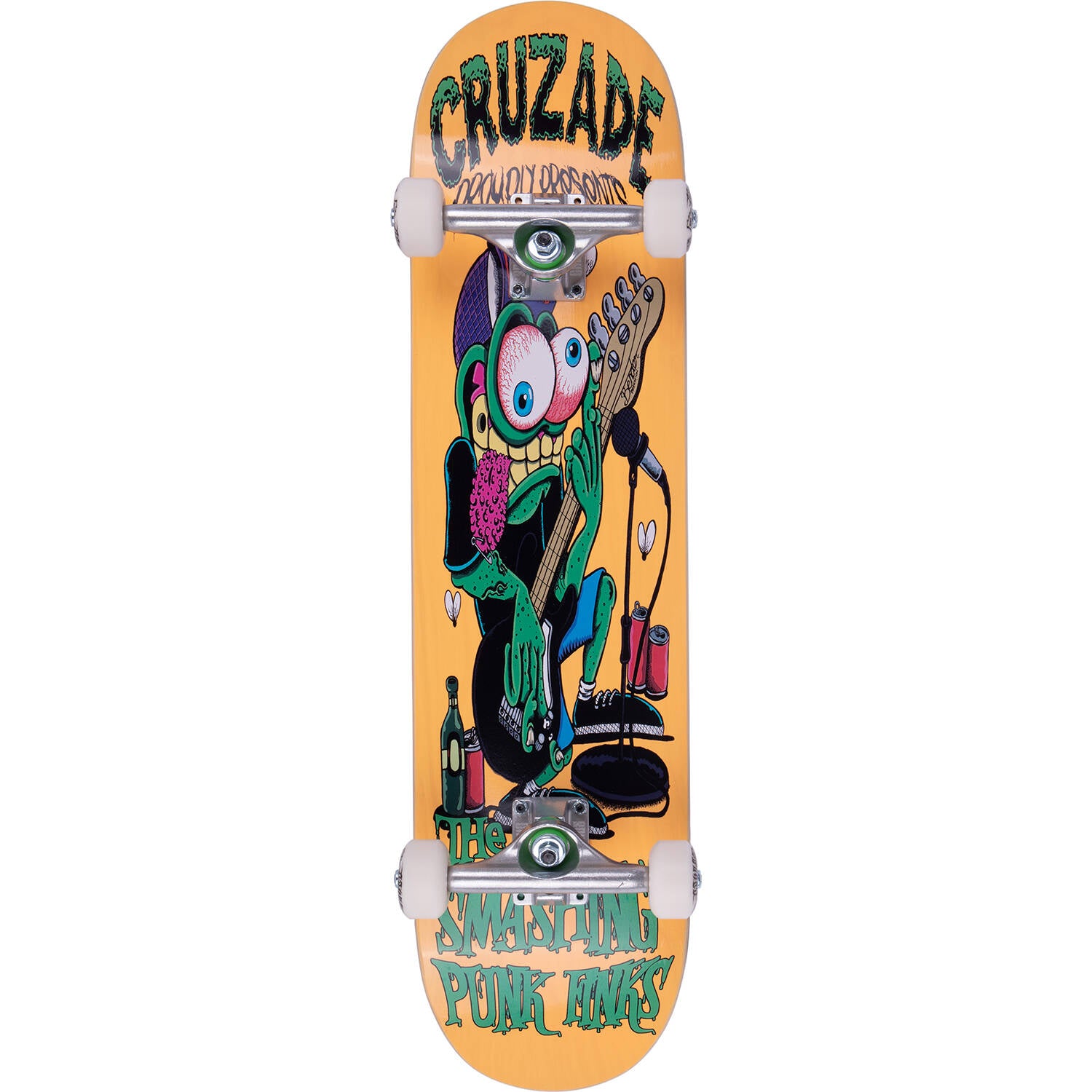 Cruzade Smashing Punk Finks Complete Skateboard - 7.75"