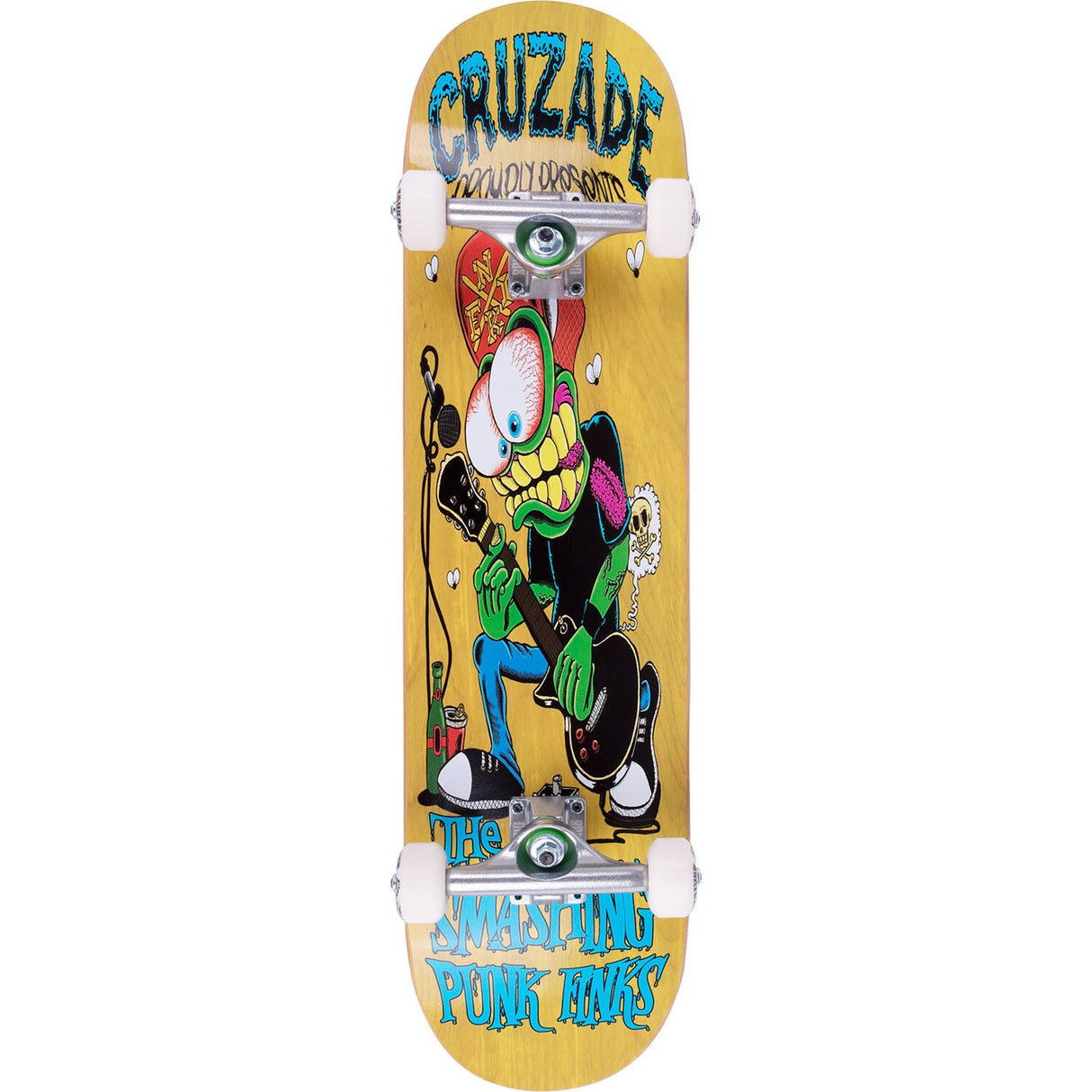 Cruzade Smashing Punk Finks Complete Skateboard - 8"