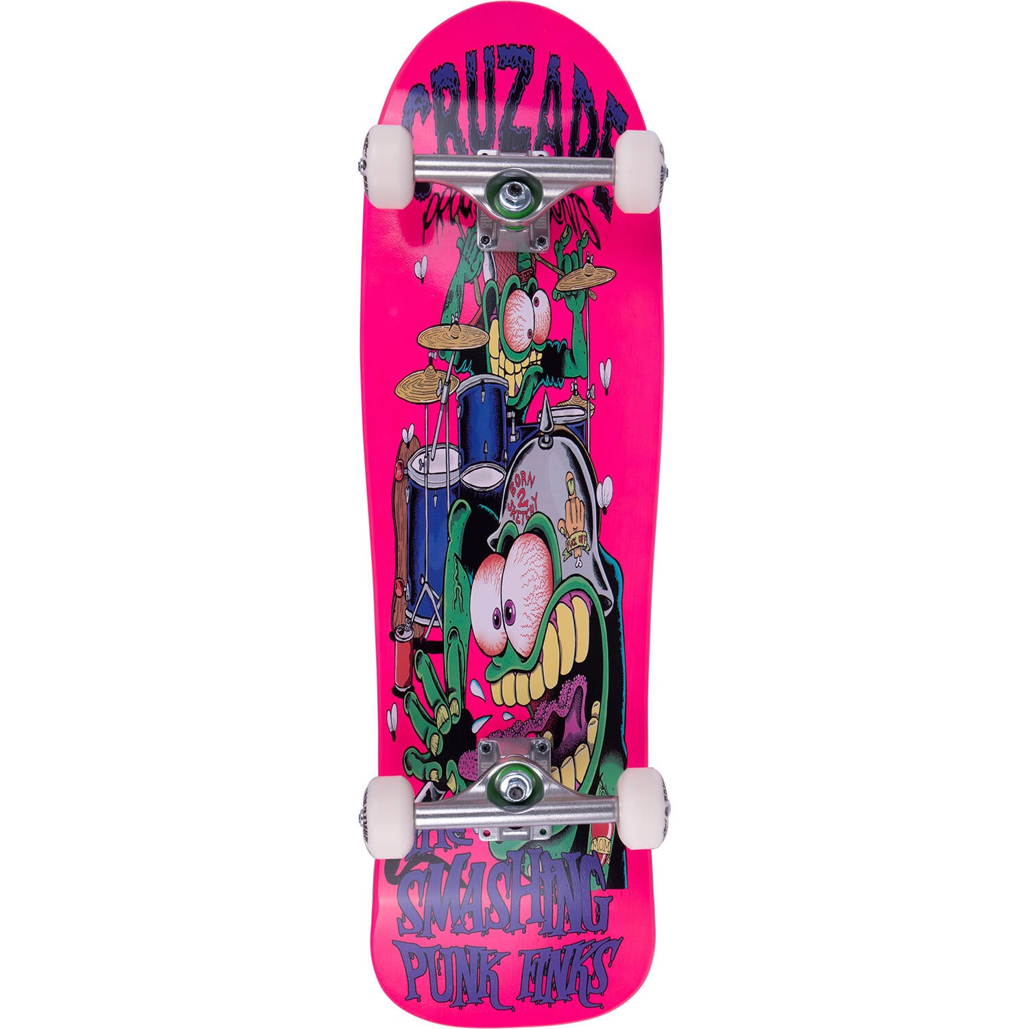 Cruzade Smashing Punk Finks Complete Skateboard - 9"