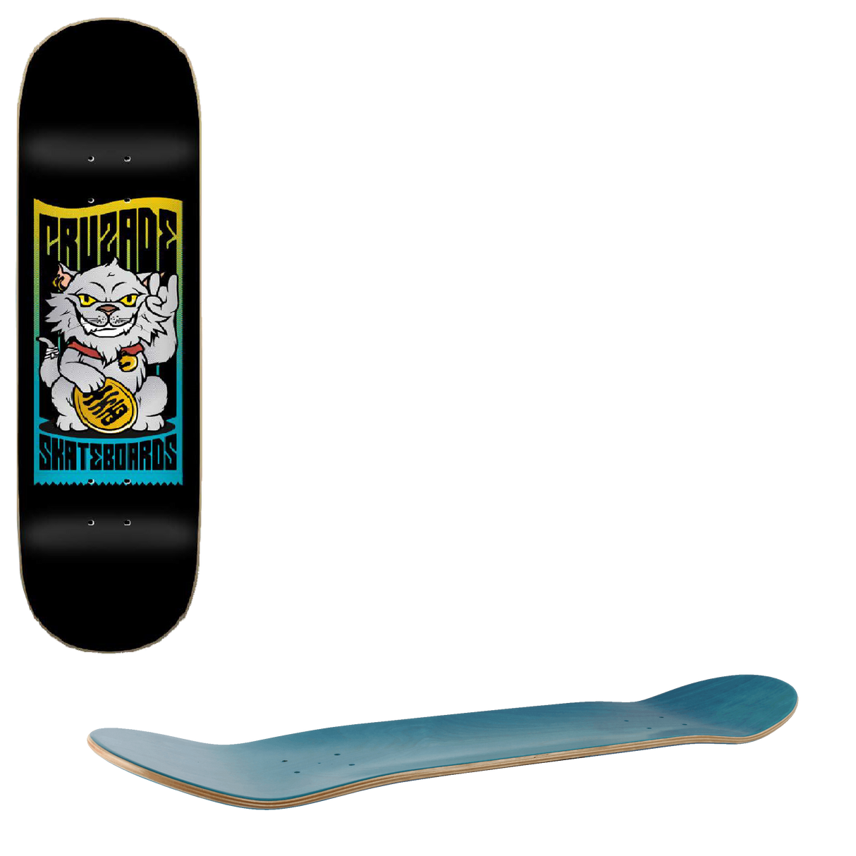 Cruzade Lucky Skateboard Deck - 8"