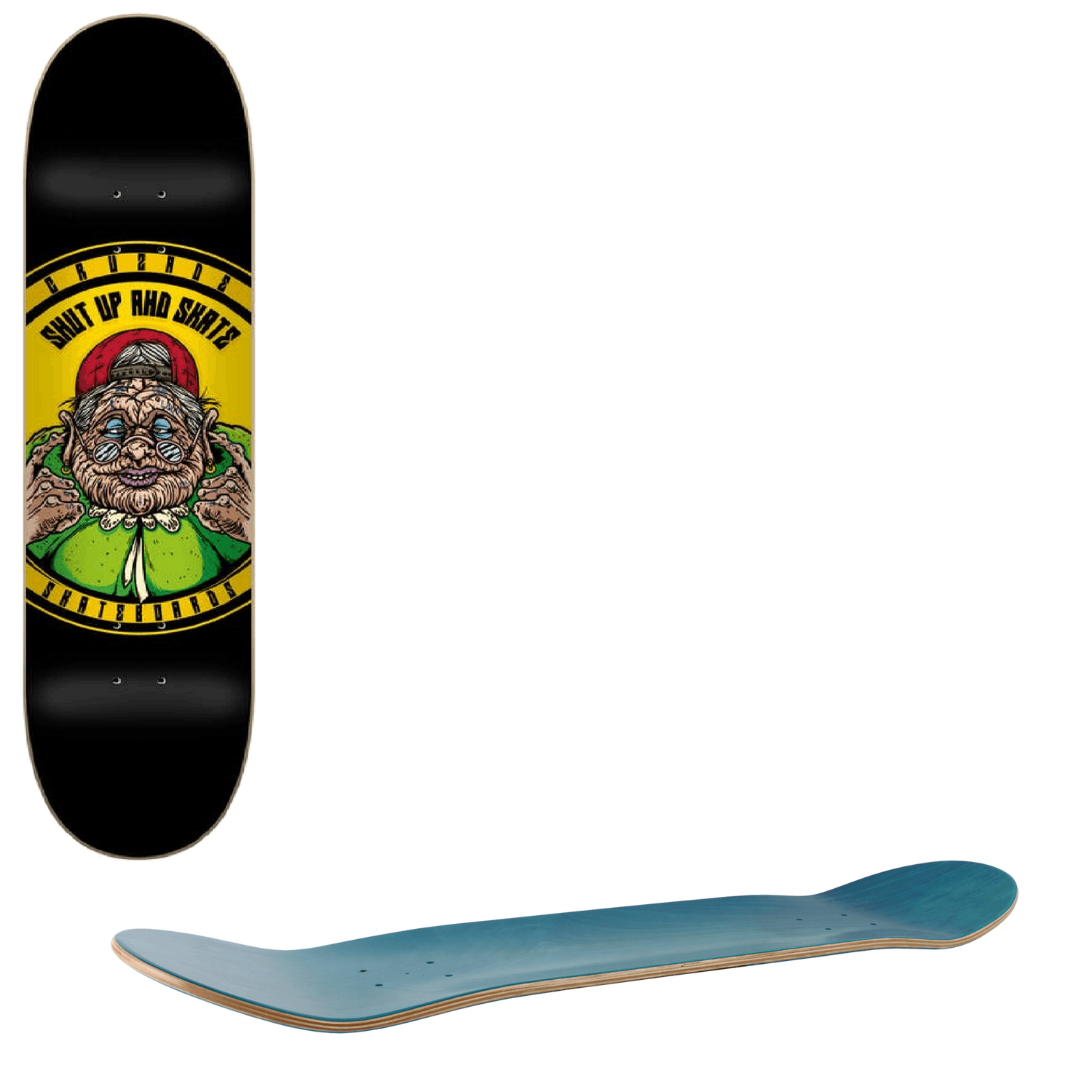 Cruzade Shut Up & Skate Skateboard Deck - 8''