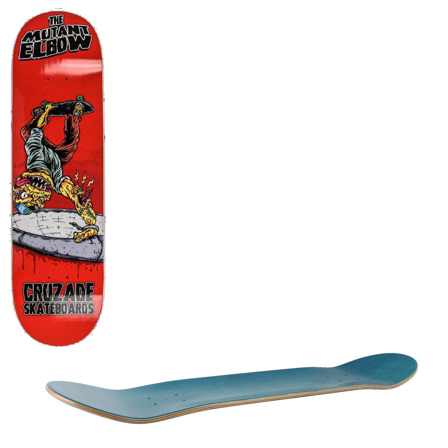 Cruzade The Mutant Elbow Skateboard Deck - 8.25''