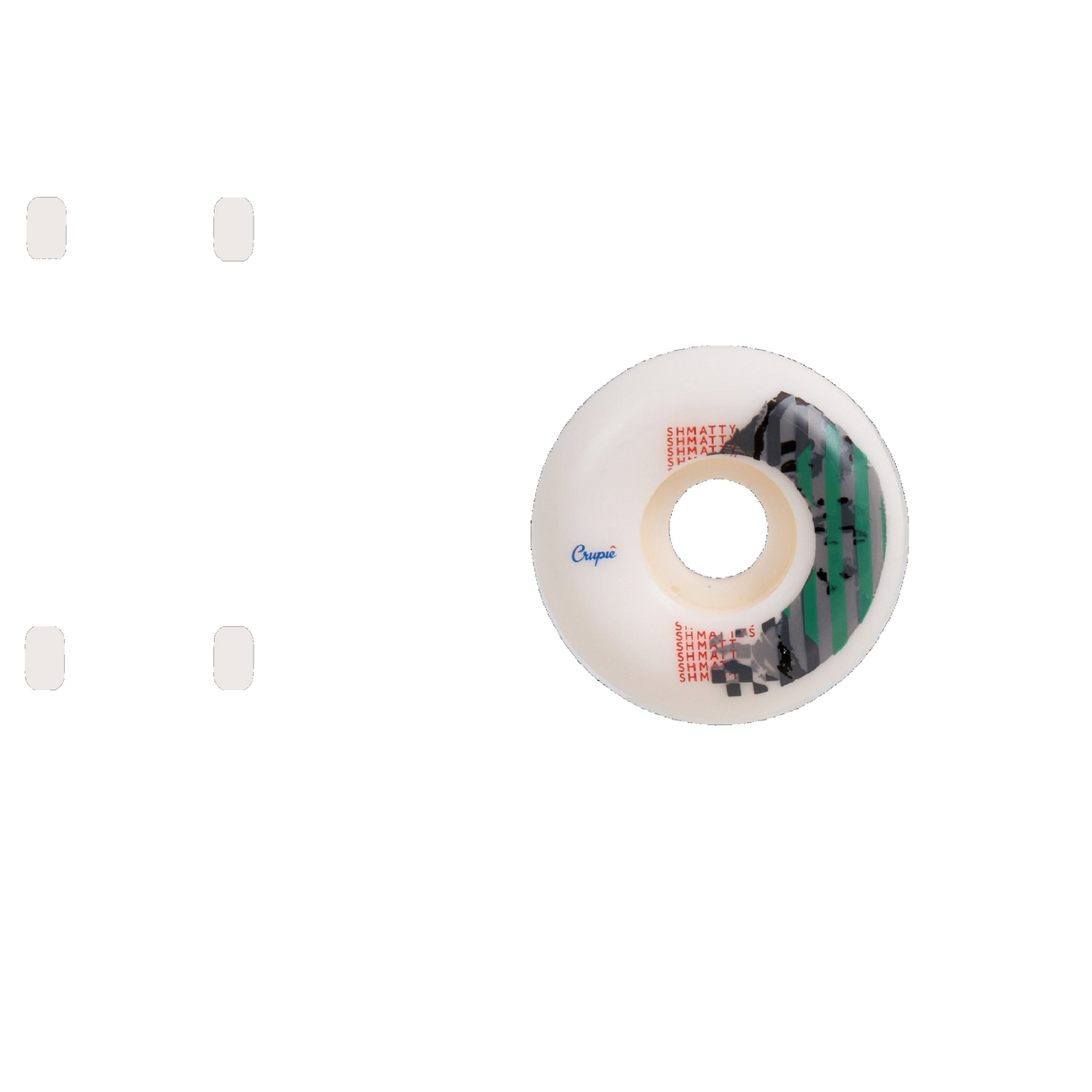 Crupie Shmatty Green Skateboard Wheels 52mm
