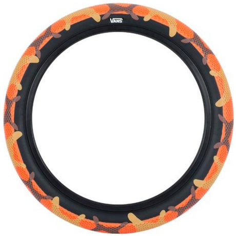 Cult Vans 16'' BMX Tyre - Orange Camo/Black Sidewall