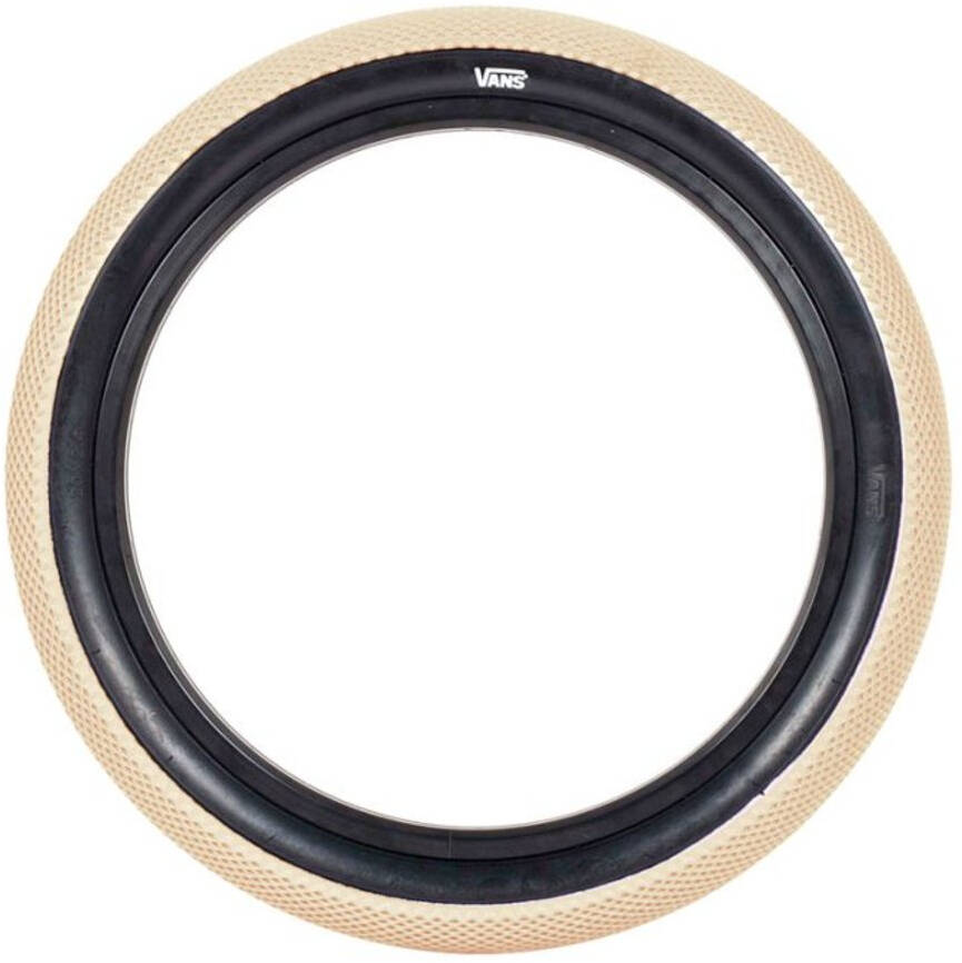 Cult Vans 18'' BMX Tyre - Cream/Black Sidewall