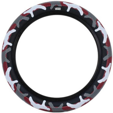 Cult Vans 18'' BMX Tyre - Red Camo/Black Sidewall
