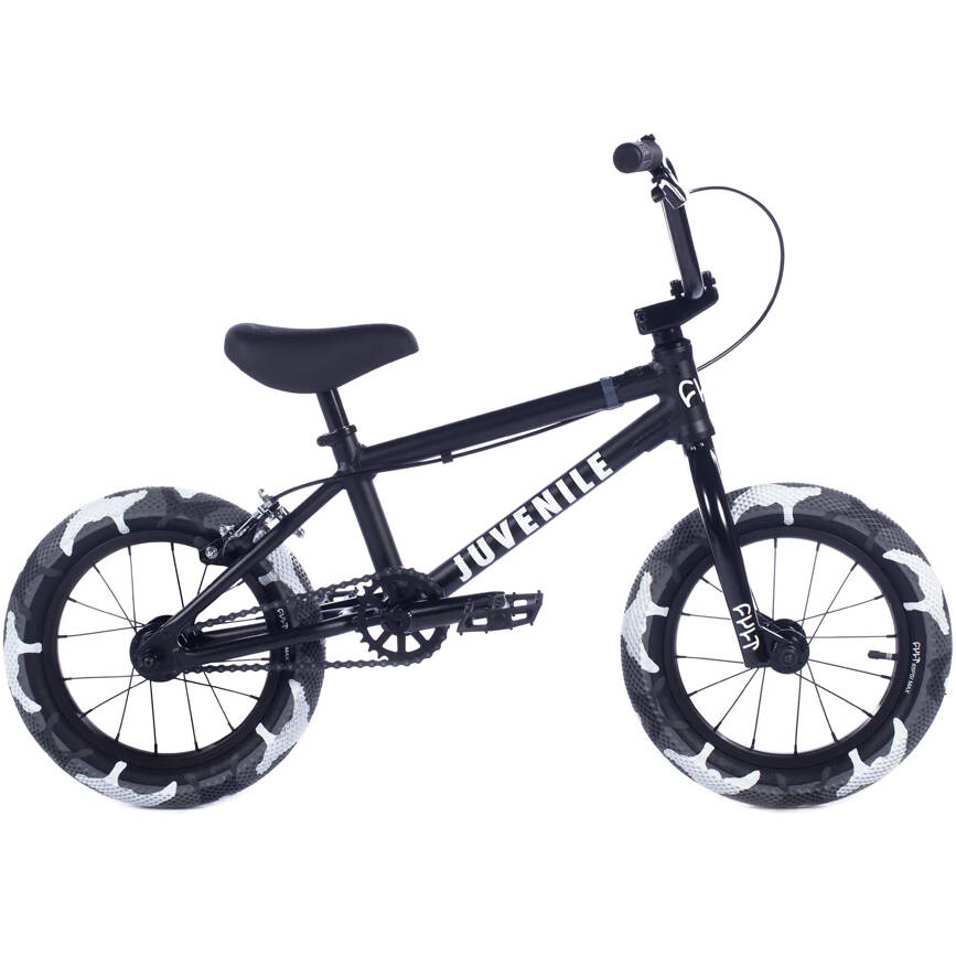Cult 2022 Juvenile A 14'' Complete BMX - Black/Grey Camo