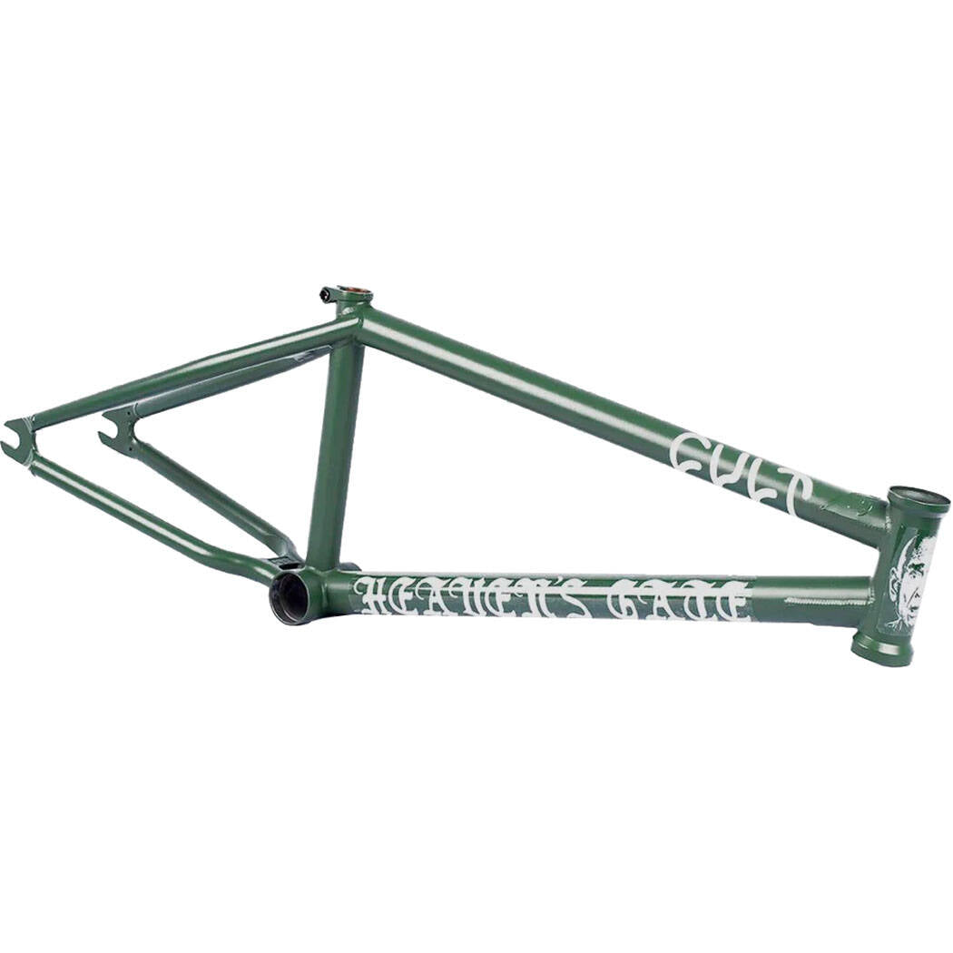 Cult Begin Heavens Gate IC Brakeless BMX Frame - Olive Green