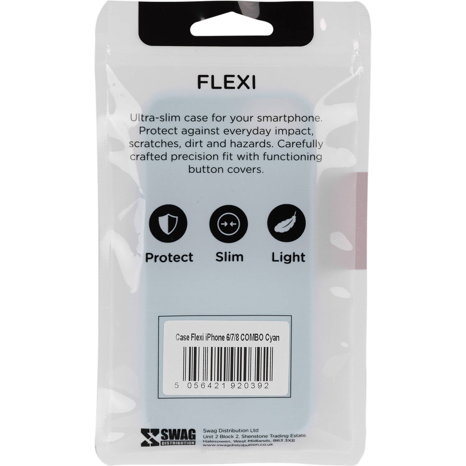 C@se Flexi iPhone 6/7/8 Case - Cyan
